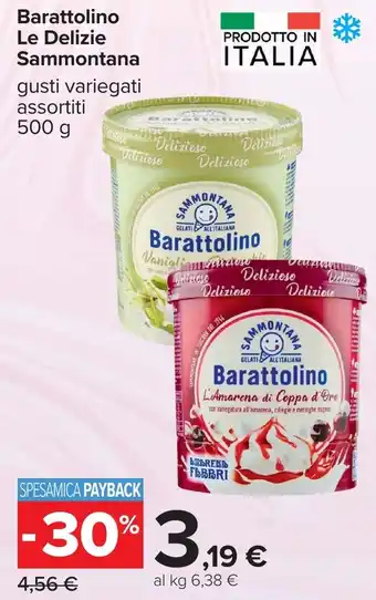 Carrefour Barattolino Le Delizie Sammontana offerta