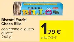 Carrefour Biscotti Farciti Choco Billo offerta