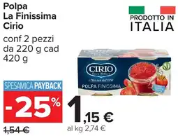 Carrefour Polpa La Finissima Cirio offerta
