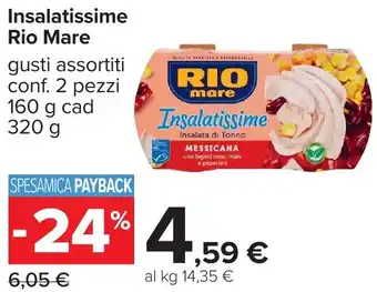 Carrefour Insalatissime Rio Mare offerta