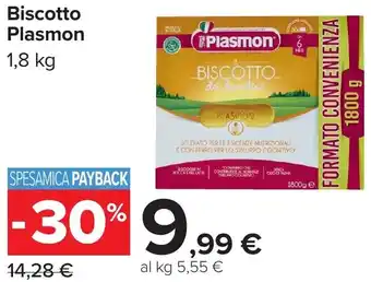 Carrefour Biscotto Plasmon offerta