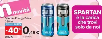 Carrefour Spartan Energy Drink offerta