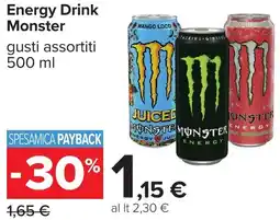 Carrefour Energy Drink Monster offerta
