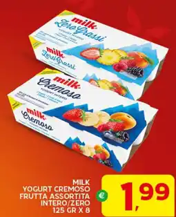 Extra Supermercati Milk yogurt cremoso frutta intero/zero offerta