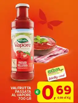 Extra Supermercati Valfrutta passata al vapore offerta