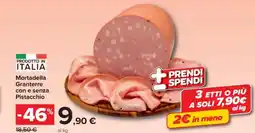 Carrefour Mortadella Granterre con e senza Pistacchio offerta
