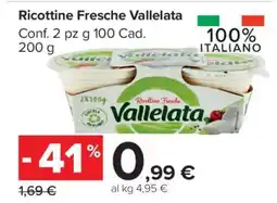Carrefour Ricottine Fresche Vallelata offerta