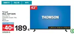 Carrefour Tv Led Mod. 43FT2515 offerta