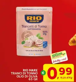 Extra Supermercati Rio mare tranci di tonno olio di oliva offerta