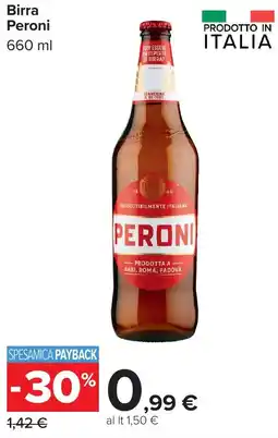 Carrefour Birra Peroni offerta