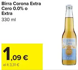 Carrefour Birra Corona Extra Cero 0.0% o Extra offerta
