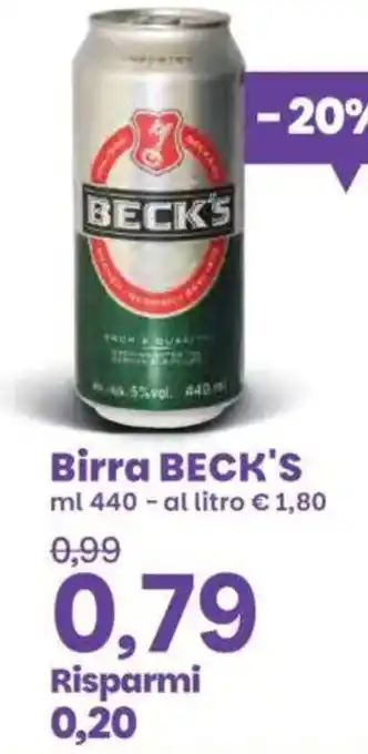 Prix Quality Birra BECK'S offerta