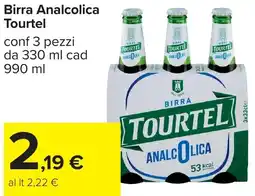 Carrefour Birra Analcolica Tourtel offerta