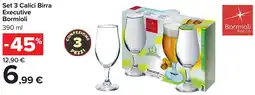 Carrefour Set 3 Calici Birra Executive Bormioli offerta