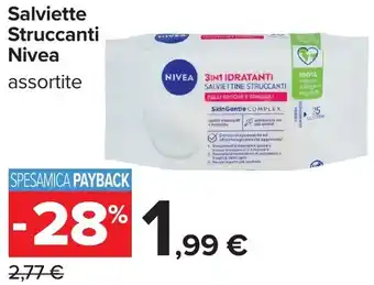 Carrefour Salviette Struccanti Nivea offerta