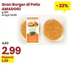 Prix Quality Gran Burger di Pollo AMADORI offerta