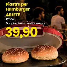 Prix Quality Piastra per Hamburger ARIETE offerta