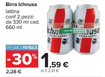 Carrefour Birra Ichnusa offerta