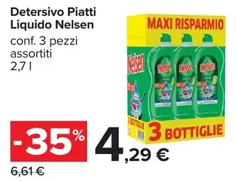 Carrefour Detersivo Piatti Liquido Nelsen offerta