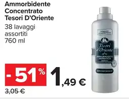 Carrefour Ammorbidente Concentrato Tesori D'Oriente offerta