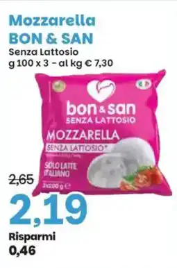 Prix Quality Mozzarella BON & SAN offerta