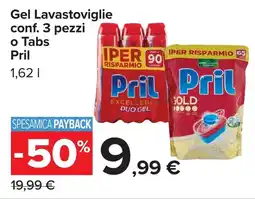 Carrefour Gel Lavastoviglie o Tabs Pril offerta