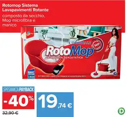 Carrefour Rotomop Sistema Lavapavimenti Rotante offerta