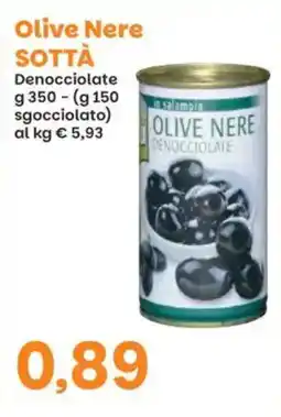 Prix Quality Olive nere sottà denocciolate offerta