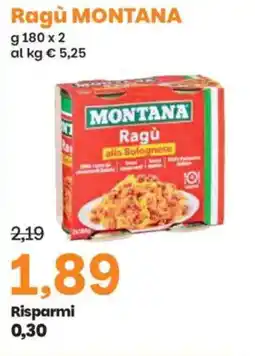Prix Quality Ragù MONTANA offerta