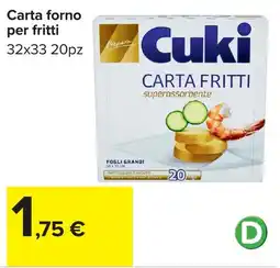 Carrefour Carta forno per fritti offerta