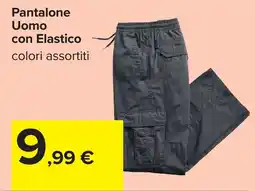 Carrefour Pantalone Uomo con Elastico offerta