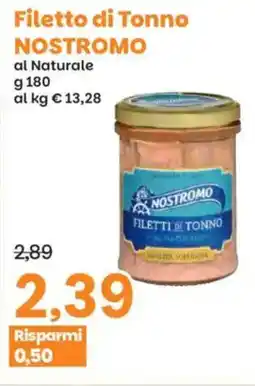 Prix Quality Filetto di tonno nostromo al naturale offerta