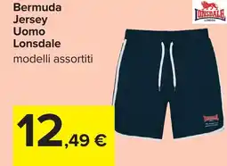 Carrefour Bermuda Jersey Uomo Lonsdale offerta