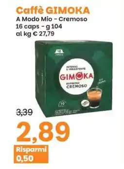 Prix Quality Caffè gimoka a modo mio, cremoso offerta