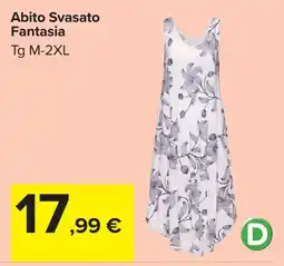 Carrefour Abito Svasato Fantasia offerta