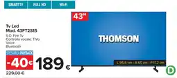 Carrefour Tv Led Mod. 43FT2S15 THOMSON offerta