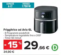 Carrefour Friggitrice ad Aria 6L offerta
