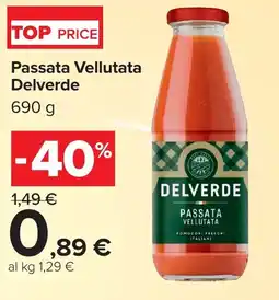 Carrefour Passata Vellutata Delverde offerta