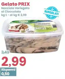 Prix Quality Gelato prix nocciola variegato al cioccolato offerta