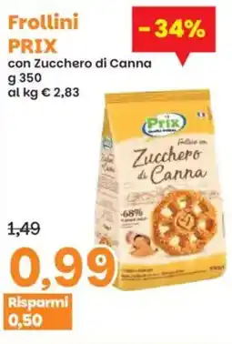 Prix Quality Frollini prix con zucchero di canna offerta