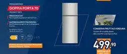 Unieuro HOOVER FRIGORIFERO DOPPIA PORTA 70 HODQ4T718EX offerta