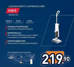 Unieuro HOOVER LAVAPAVIMENTI E ASPIRAPOLVERE HW5 offerta