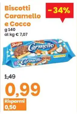 Prix Quality Biscotti Caramello e Cocco offerta