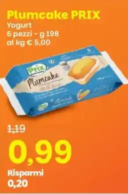 Prix Quality Plumcake prix yogurt offerta