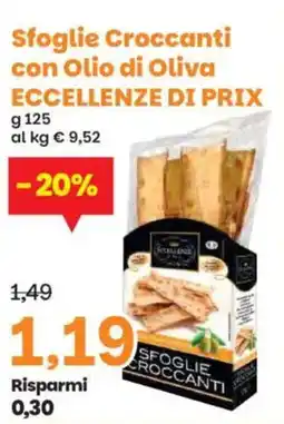 Prix Quality Sfoglie Croccanti con Olio di Oliva ECCELLENZE DI PRIX offerta
