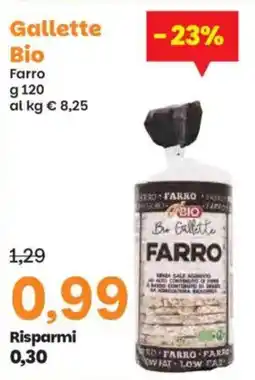 Prix Quality Gallette Bio Farro offerta