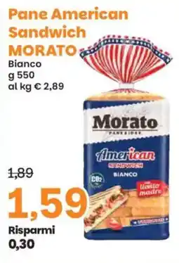 Prix Quality Pane American Sandwich MORATO offerta