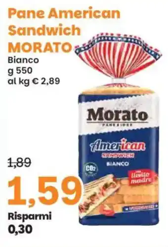 Prix Quality Pane American Sandwich MORATO offerta