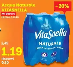 Prix Quality Acqua Naturale VITASNELLA offerta