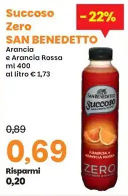 Prix Quality Succoso zero san benedetto arancia e arancia rossa offerta